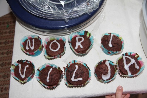 Johannes har laget muffins